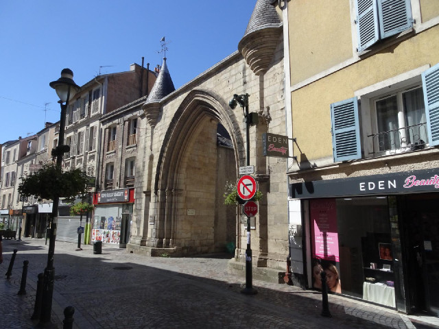 This old archway is in the shopping street.