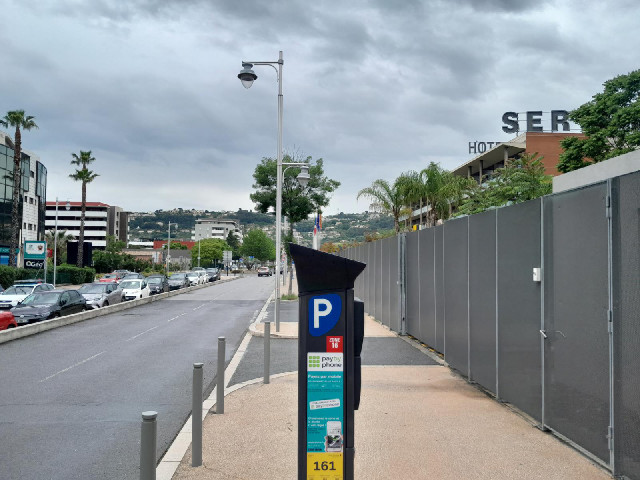 My hotel is on the right. The gates to the car park were locked so I decided to park in the street a...