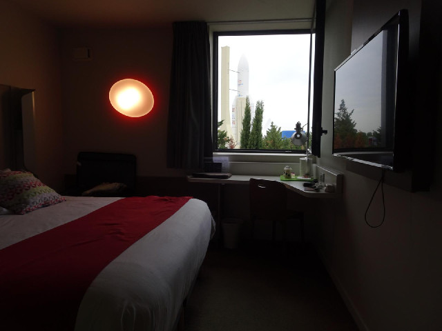 The rocket outside my window.