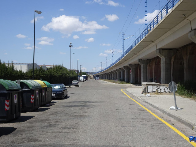 I'm back here but this time looking the right way, along 23rd of April Street.