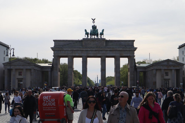 The Brandenburg Gate, seen from the East side.
