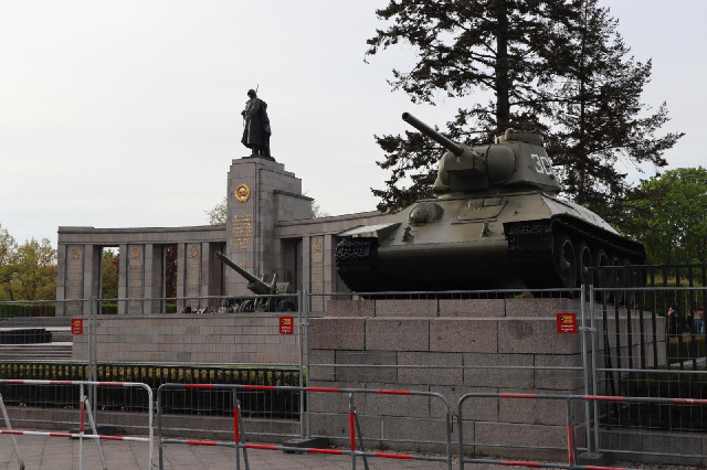 The Soviet War Memorial. They built it almost as soon as the war ended, before the conquering forces...