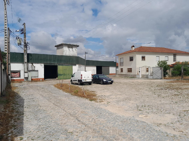 Oh, I could probably have parked here. I think the green building is a sawmill. I can see logs piled...
