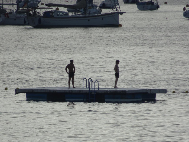 A floating platform.