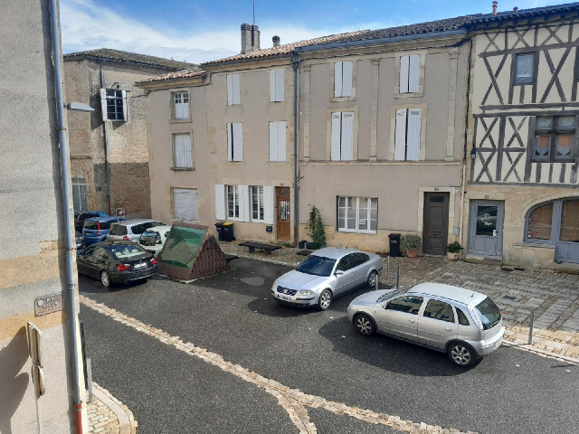 This is the view from my window, in a town called Saint-Macaire, just outside Langon. One of the roa...