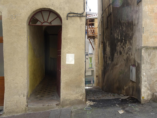 Two alleyways in Romans-sur-Isère.