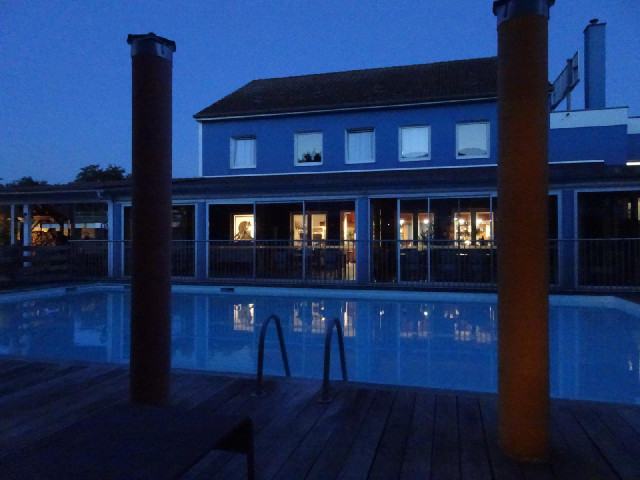 The view from my window at dusk.