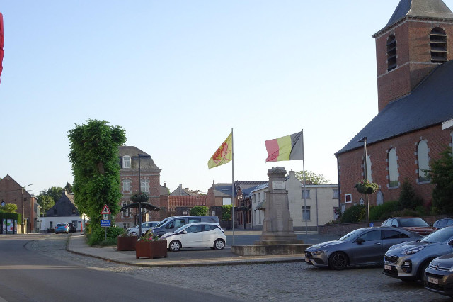 Wow. When I left here, the trees were all still bare from the winter. Now look at them....