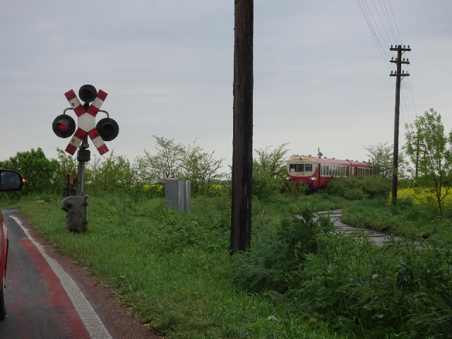 This is the second level crossing we have stopped at within a few minutes.