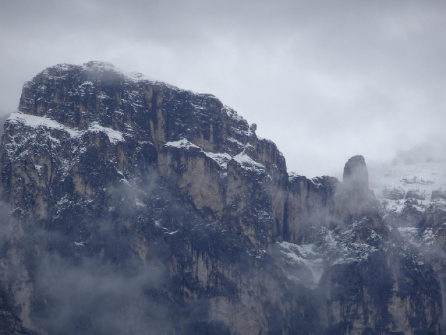 There's snow up there.