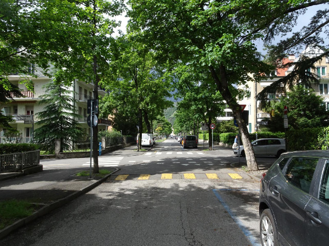 I'm now at my next road, 30th of April Street in a town called Meran or Merano. Because I decided no...