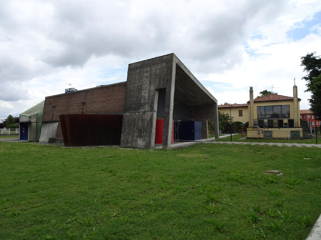 The theatre in Tavazzano con Villavesco is a bit of an architechtural mess.