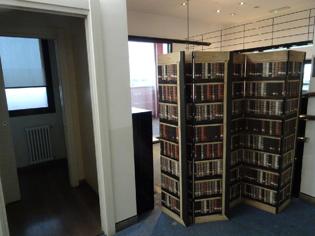 The signs by the lift said that there was a roof terrace on the 8th floor. It's closed off behind th...