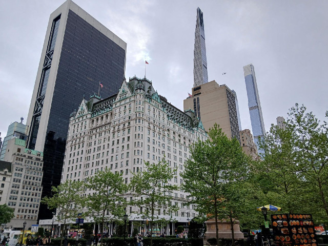 The building in the foreground is the Plaza Hotel.